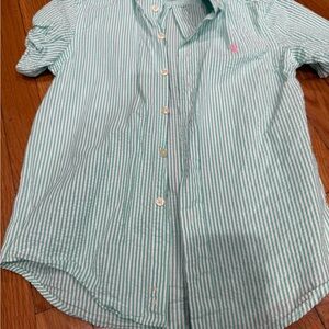 Polo Ralph Lauren Mint Striped Button Down Shirt